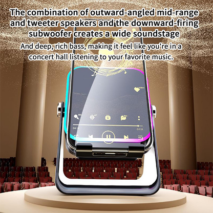🔥Weihnachtsaktion – bis zu 50 % Rabatt🎅🎶📱 5-in-1 kabelloser Induktionslautsprecher mit verstellbarer Handyhalterung