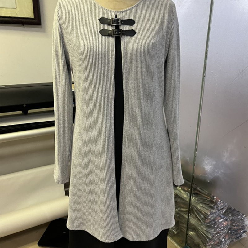 💃🌸Women's A-line dress, knee-length, with a hint of a two-piece look