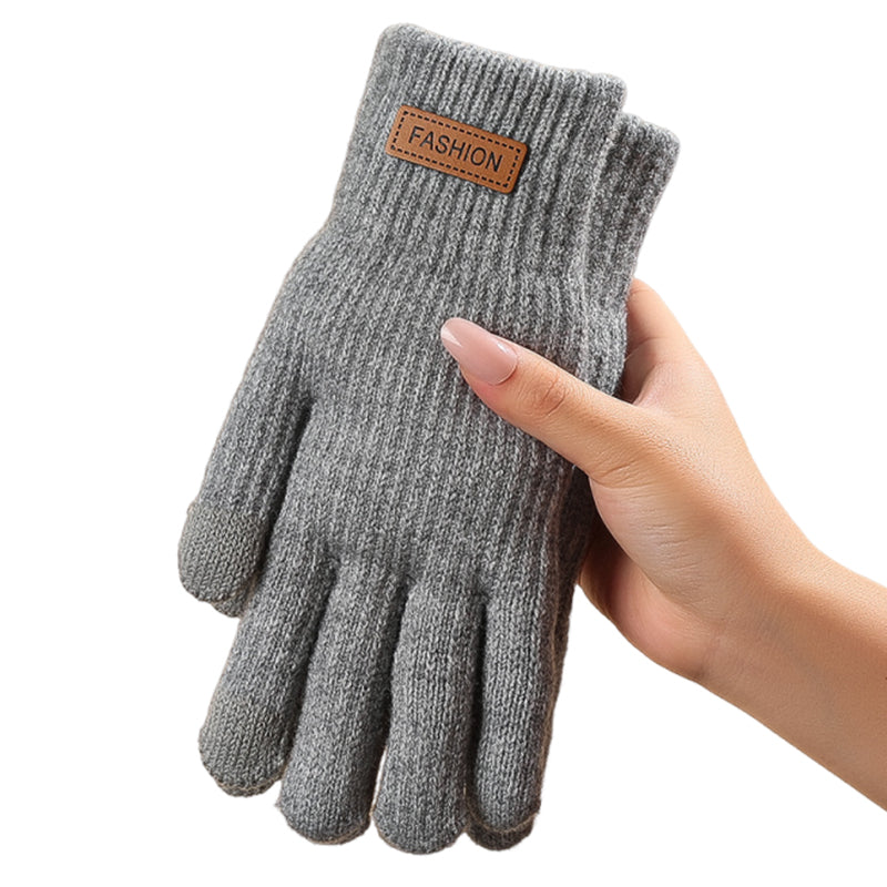 🧤 50% RABATT JETZT! ✨ Warme Thermo-Strickhandschuhe mit Touchscreen-Funktion - Weiches Fleecefutter mit Elastischem Bund für Outdoor-Aktivitäten ❄️📱