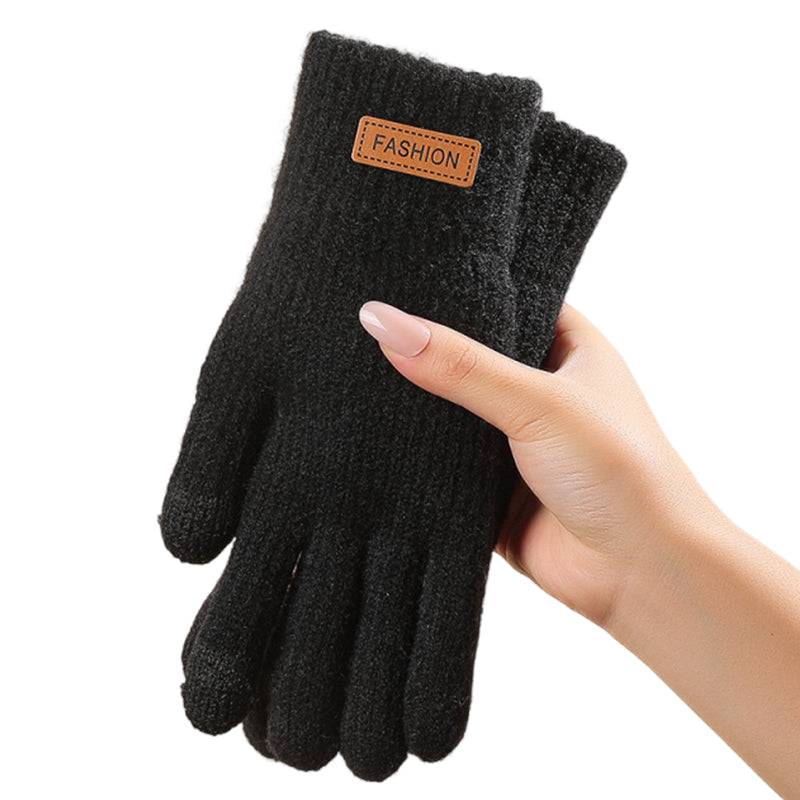 🧤 50% RABATT JETZT! ✨ Warme Thermo-Strickhandschuhe mit Touchscreen-Funktion - Weiches Fleecefutter mit Elastischem Bund für Outdoor-Aktivitäten ❄️📱
