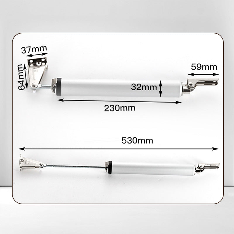 Einstellbarer pneumatischer Türschließer für Fliegengittertüren