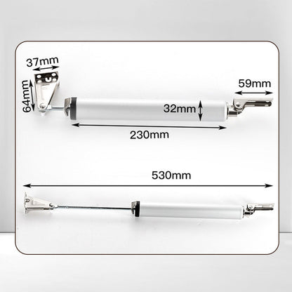 Einstellbarer pneumatischer Türschließer für Fliegengittertüren