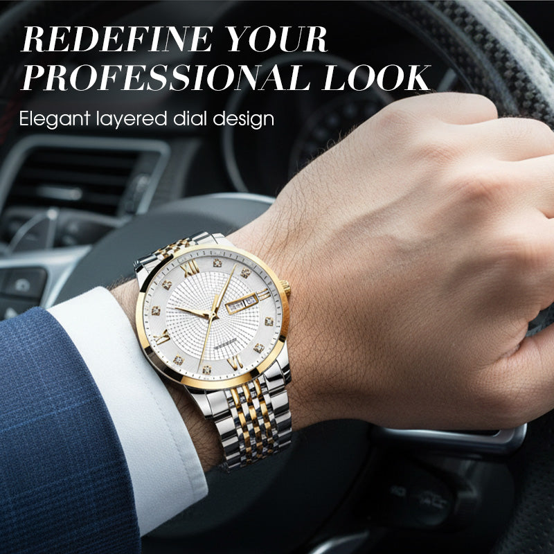 ⏳Jahresend-Premium-Verkauf: 50 % Rabatt💥Herrenuhr aus Edelstahl, wasserdicht, Business-Modell