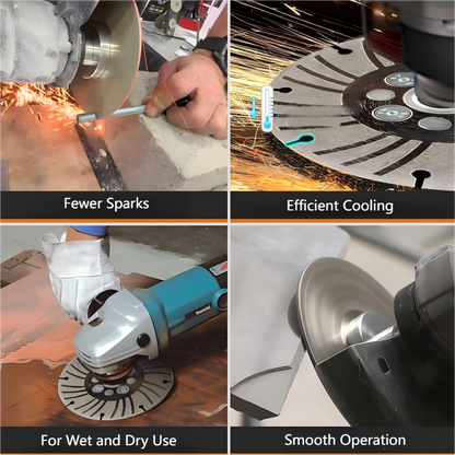 🔥 BLACK FRIDAY - 50% RABATT! 💎 GALVANISIERTE DIAMANTSCHLEIFSCHEIBE - 3 Größen (115/125/150mm) in 1 Set, Für Beton, Fliesen und Metall, Inklusive Aufbewahrungstasche 🛠️📦