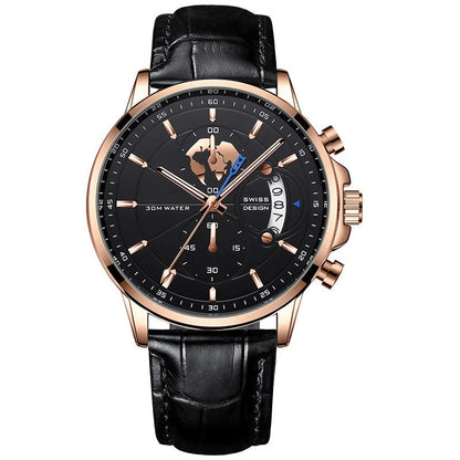 📢📢%60 indirim!!! 🎅Denizcilik tarzında, dünya motifli erkek kol saati