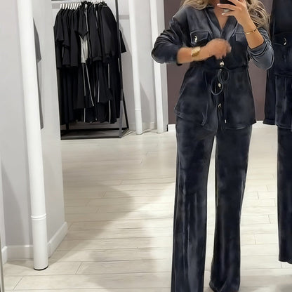 🎁Große Aktion Versandkostenfrei 🎁Warmes Damen-Hemdset mit Knöpfen (und Taschen)