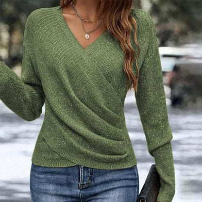 🔥Black Friday Sale: 49% off🔥 Elegant, casual V-neck knit top for women🚀