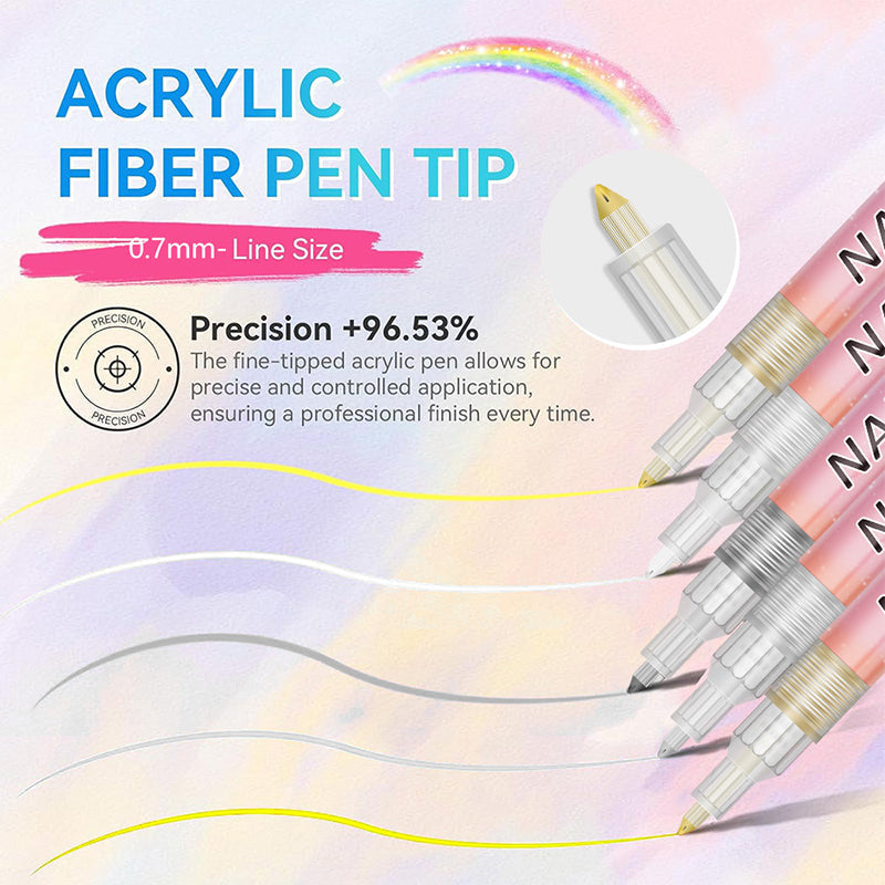 🎁Noel Hediyesi🎄12 Renkli Profesyonel Oje Kalem Seti