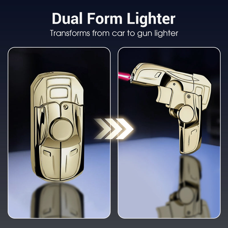 📢📢50 % Rabatt!!! 🎅Transformierbares windfestes Feuerzeug im Rennwagen-Design