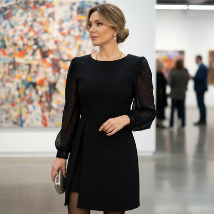 ✨🎅Christmas Offers – For a limited time only!⏰Stylish women's dress with sequin embellishment 