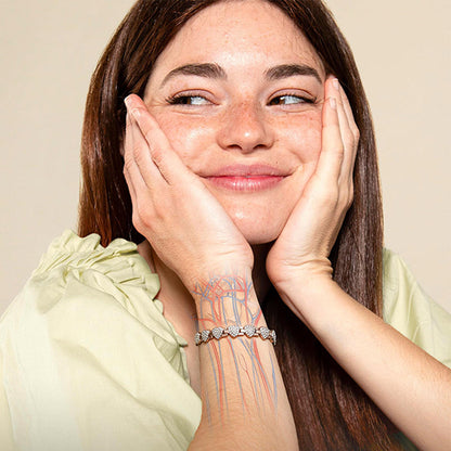 📢📢70% off!!! 🎅Sparkling heart-shaped magnetic copper bracelets for women