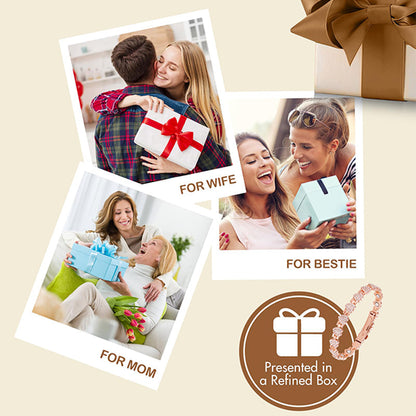 📢📢70% off!!! 🎅Sparkling heart-shaped magnetic copper bracelets for women