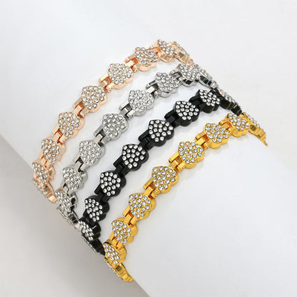 📢📢70% off!!! 🎅Sparkling heart-shaped magnetic copper bracelets for women