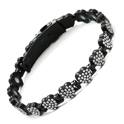 📢📢70% off!!! 🎅Sparkling heart-shaped magnetic copper bracelets for women