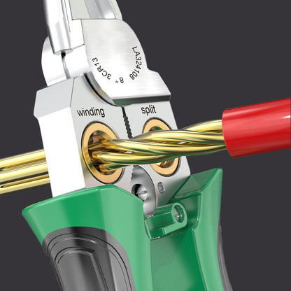 🔥Elektrik Testli 8'i 1 Arada Çok Fonksiyonlu Kablo Soyma Makası