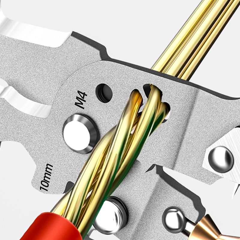 Multifunktionale klappbare Draht Stripping Schere mit elektrischem Test